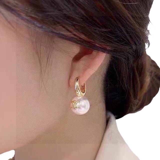 CLE033 Triomphe Pearl earrings - ccjewelryacc