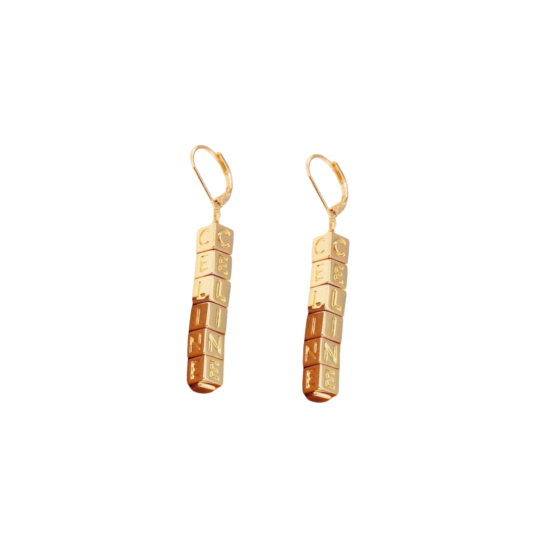 CLE002 Ciline PRECLOUS letter drop earring - ccjewelryacc