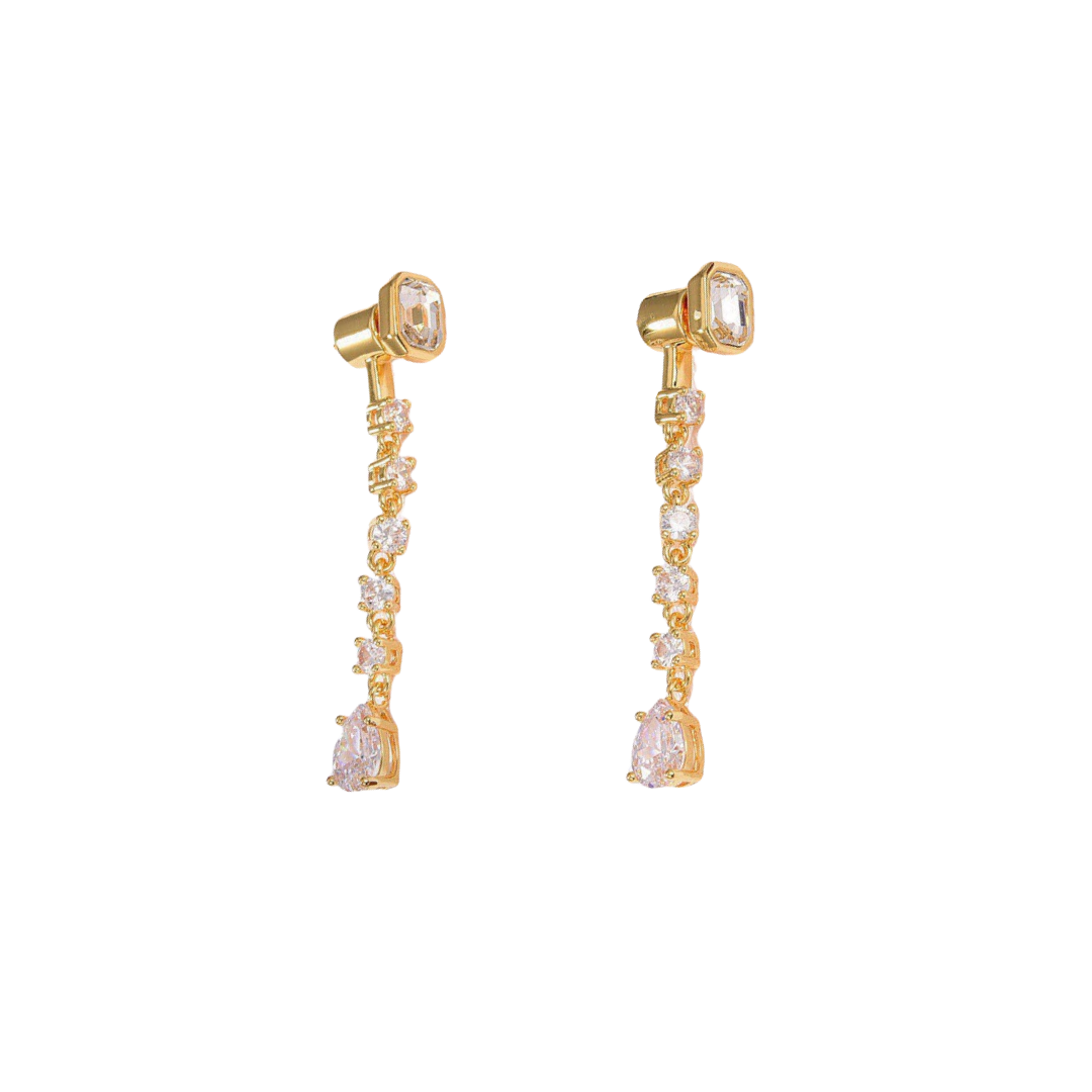 CLE036 Ciline Triomphe Diamond drop earring - ccjewelryacc