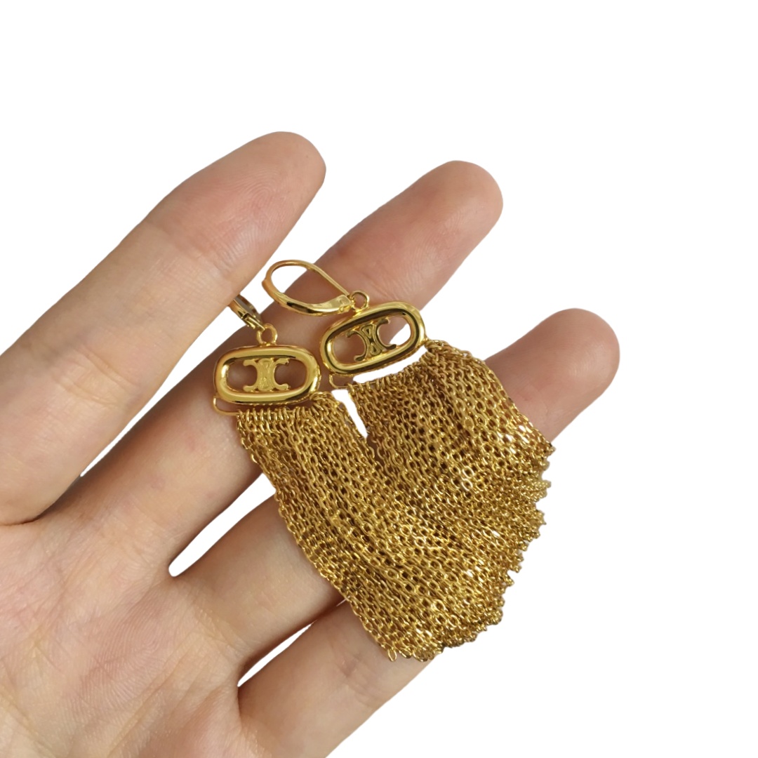CLE071 Act de Triomphe tassels earring - ccjewelryacc