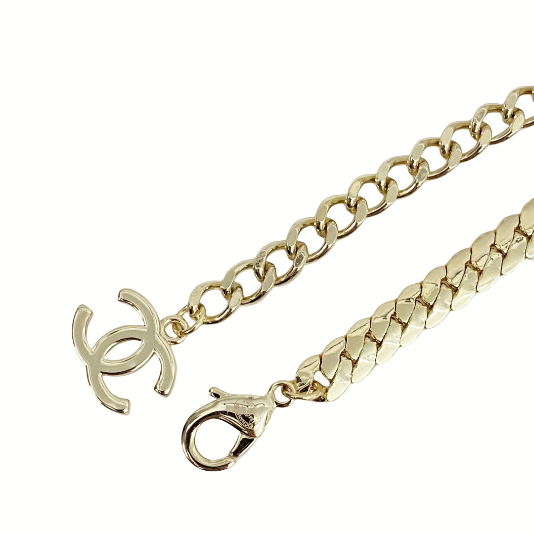 CCN312 24P CC logo pendant necklace - ccjewelryacc