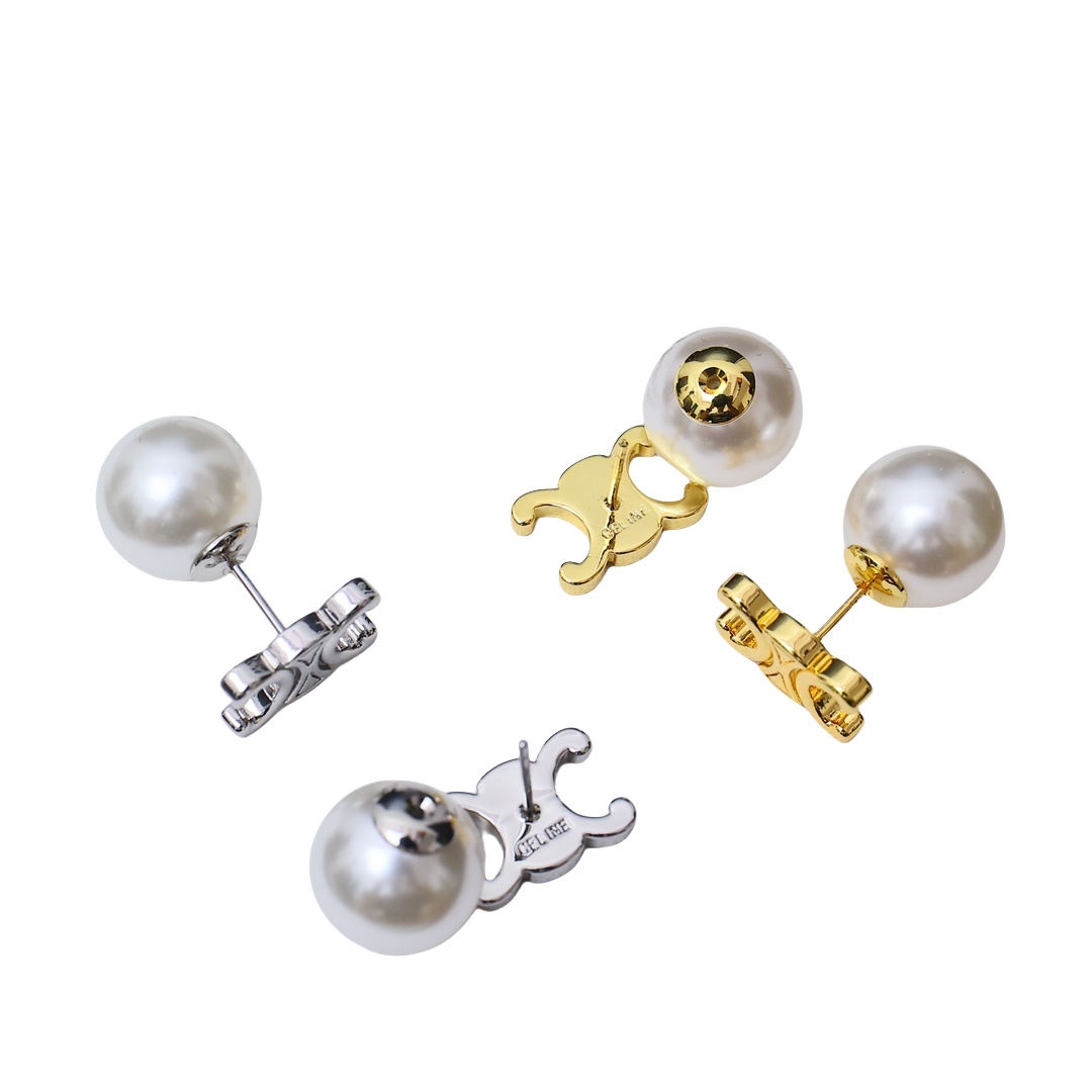 CLE005 Triomphe pearl stud earring - ccjewelryacc