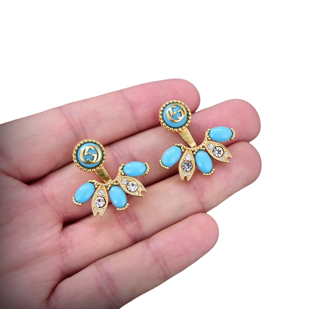 GGE003 GG logo stud earring - ccjewelryacc