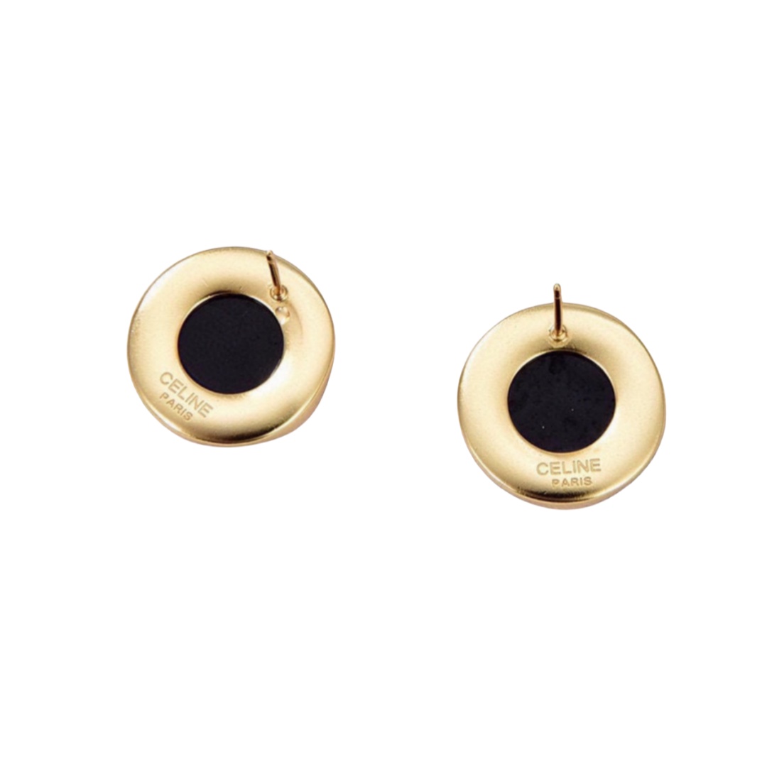 CLE061 Act de Triomphe Stud earring in metal and resin - ccjewelryacc
