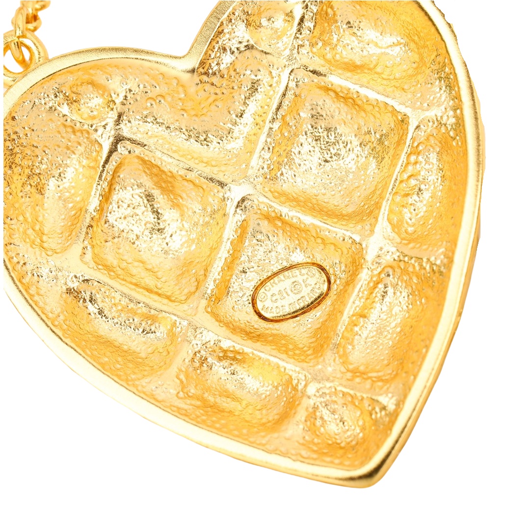 CCE834 Vintage double heart stud earrings - ccjewelryacc