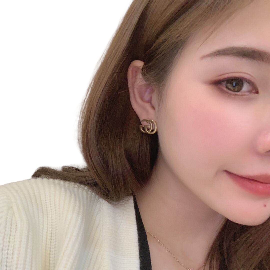 GGE001 GG Stud earrings - ccjewelryacc