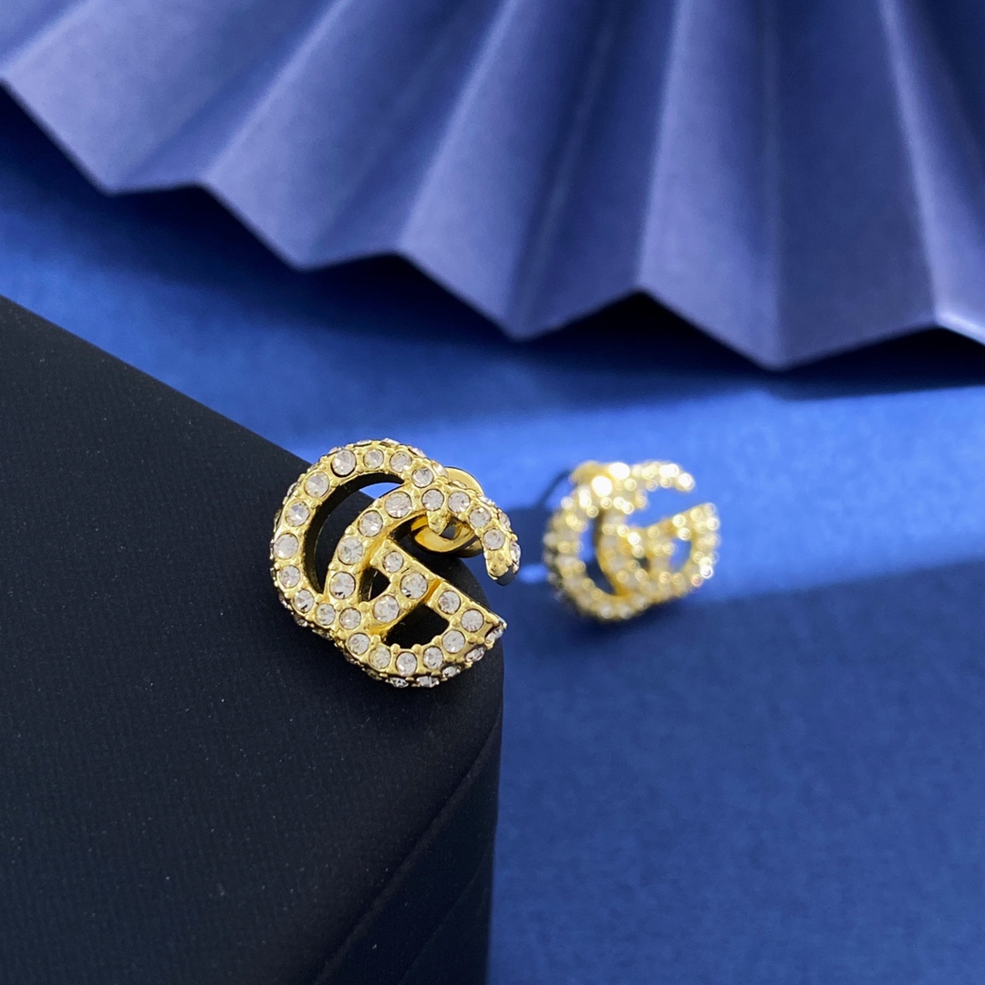 GGE143 GG Marmont crystal earrings - ccjewelryacc