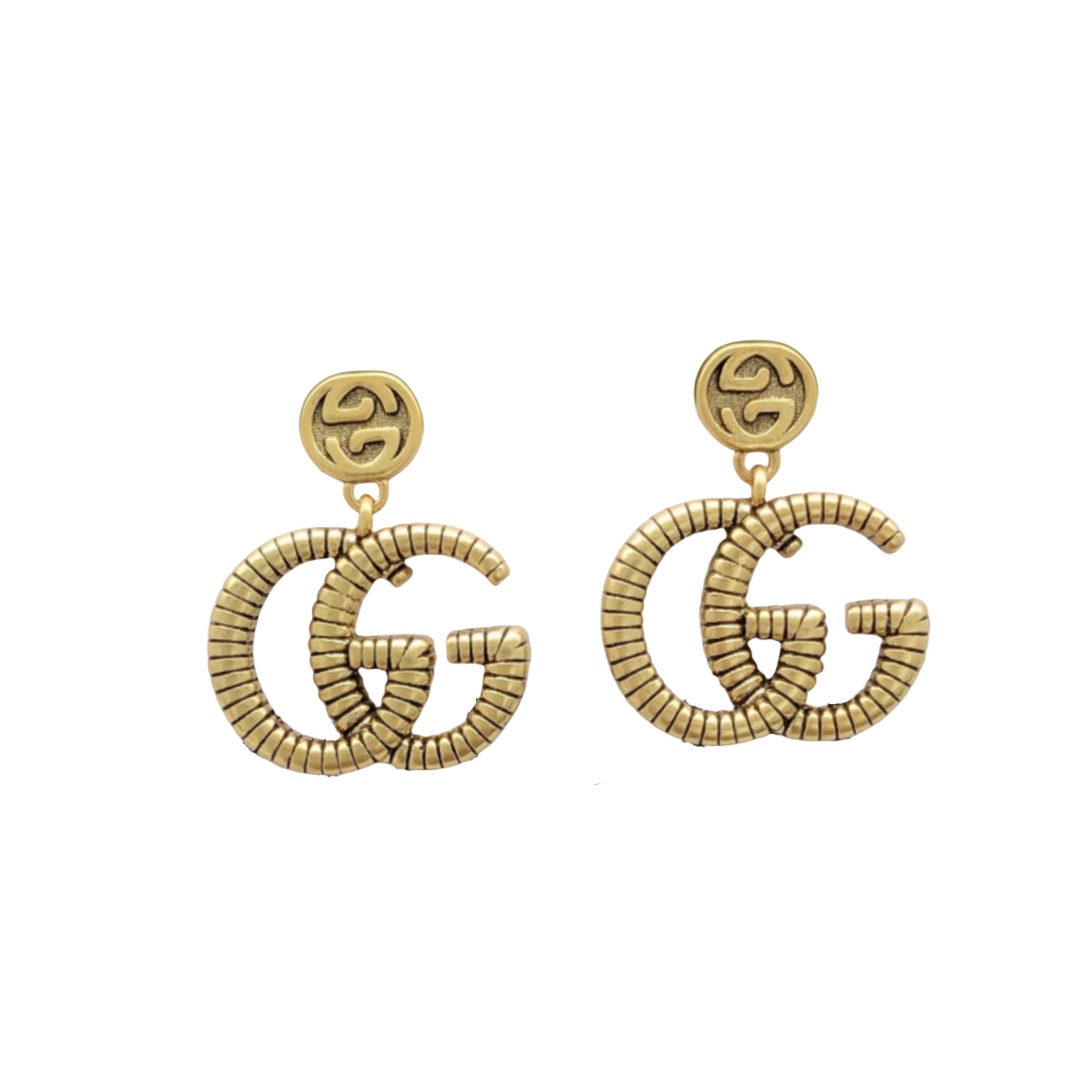 GGE046 GG Basic metal Drop Earrings - ccjewelryacc