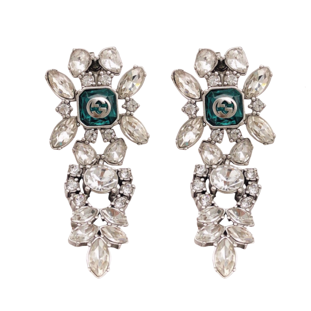 GGE041 GG Horseeye diamond stud earring - ccjewelryacc