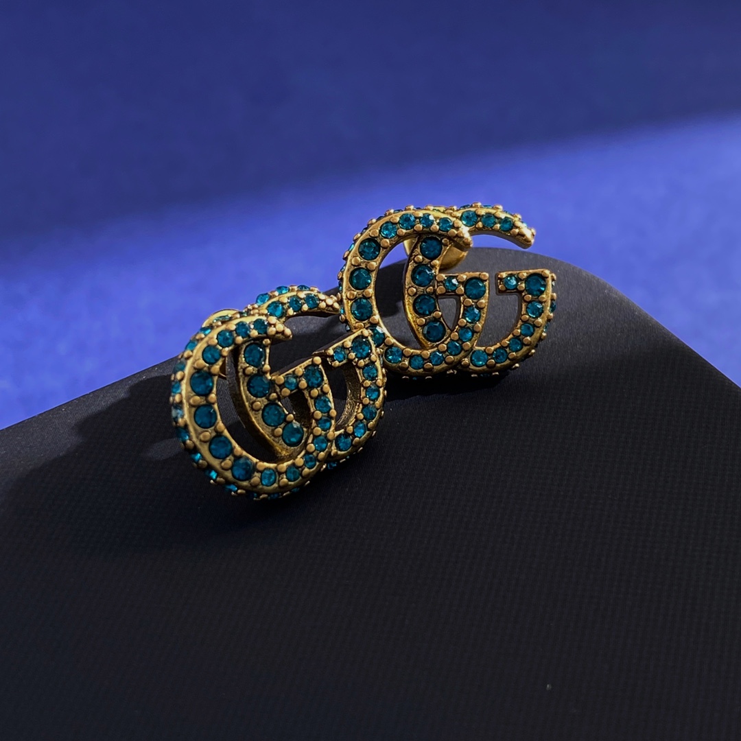 GGE143 GG Marmont crystal earrings - ccjewelryacc