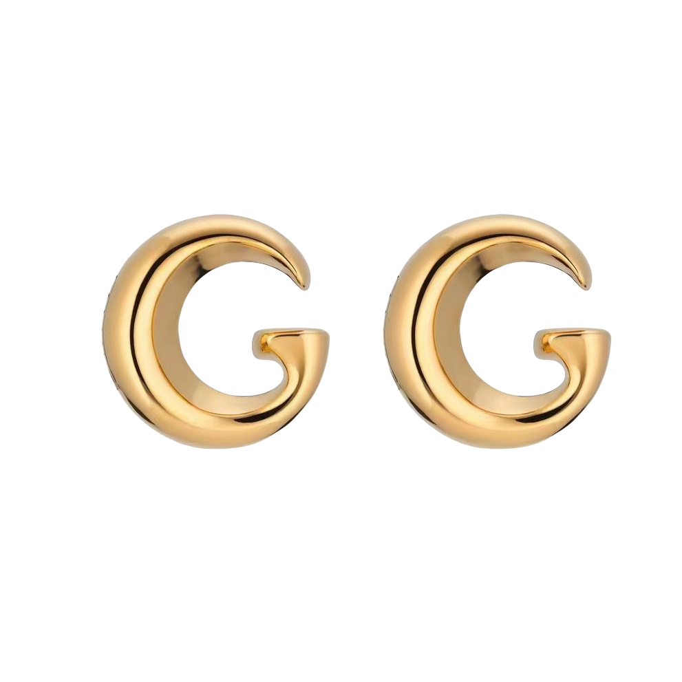 GGE027 GG Logo stud earring in metal - ccjewelryacc
