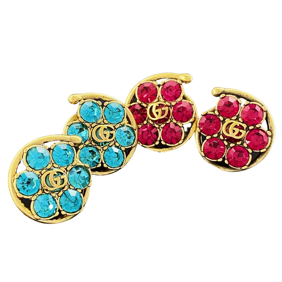 GGE060 GG Crystal stud earring - ccjewelryacc