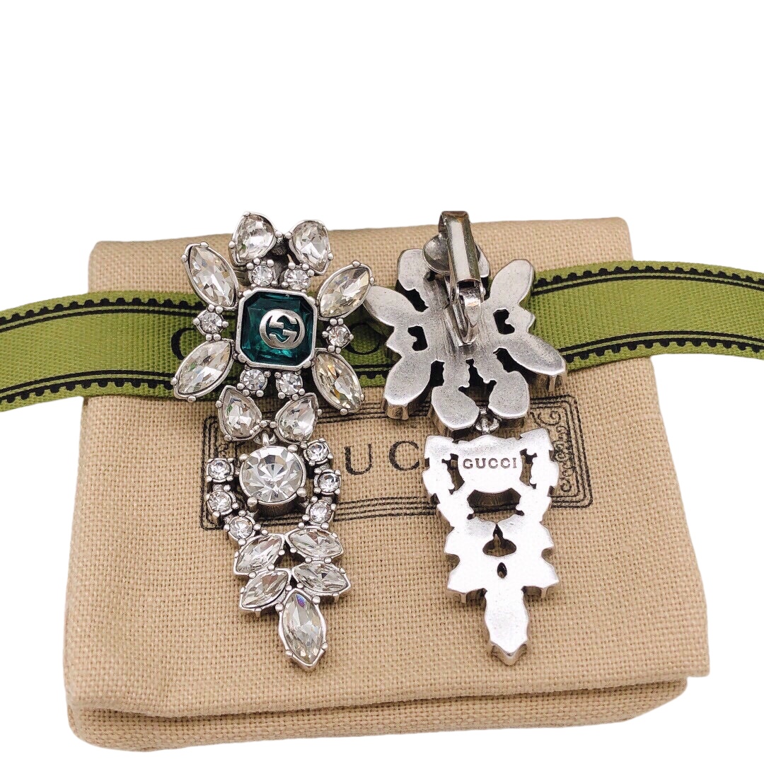 GGE041 GG Horseeye diamond stud earring - ccjewelryacc