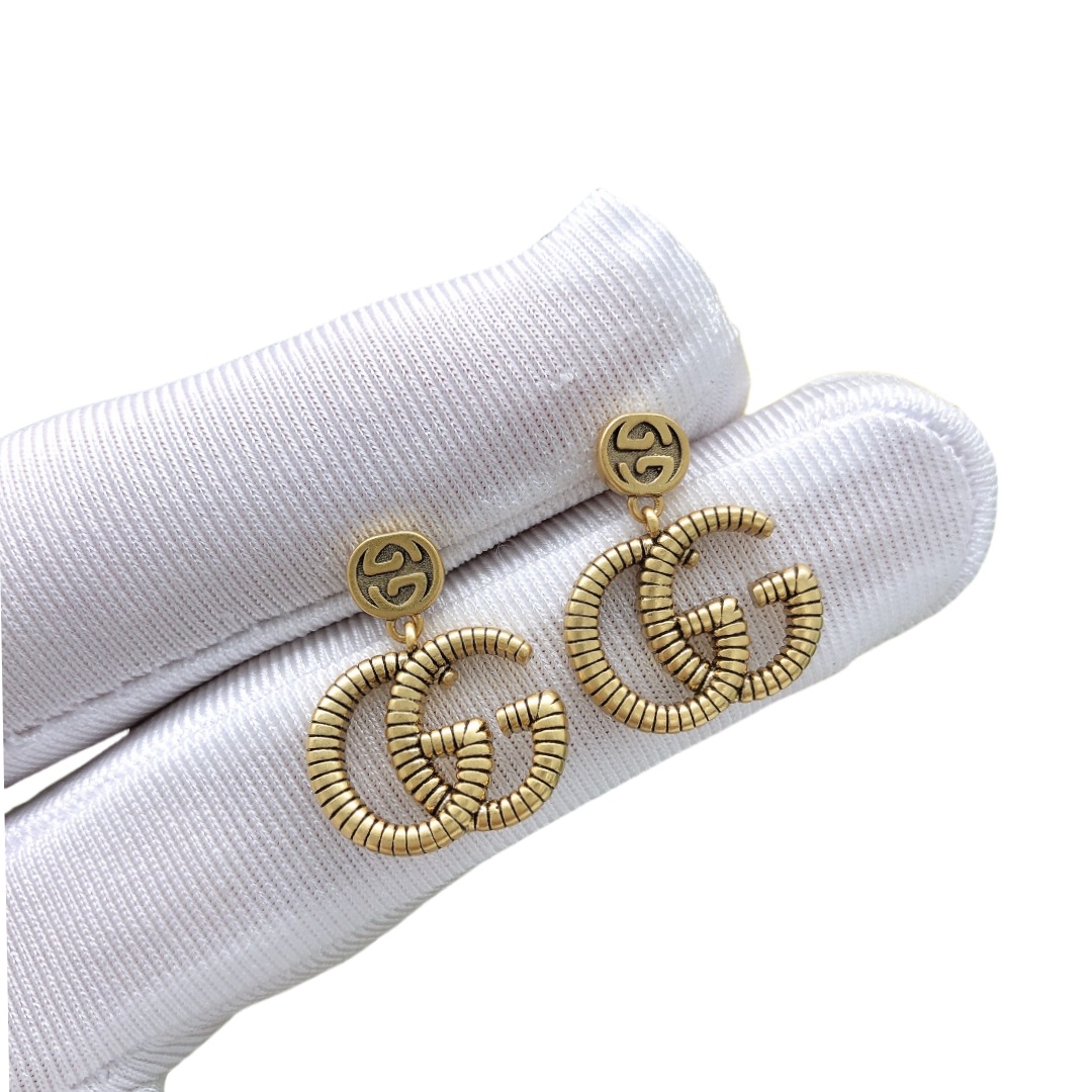 GGE046 GG Basic metal Drop Earrings - ccjewelryacc