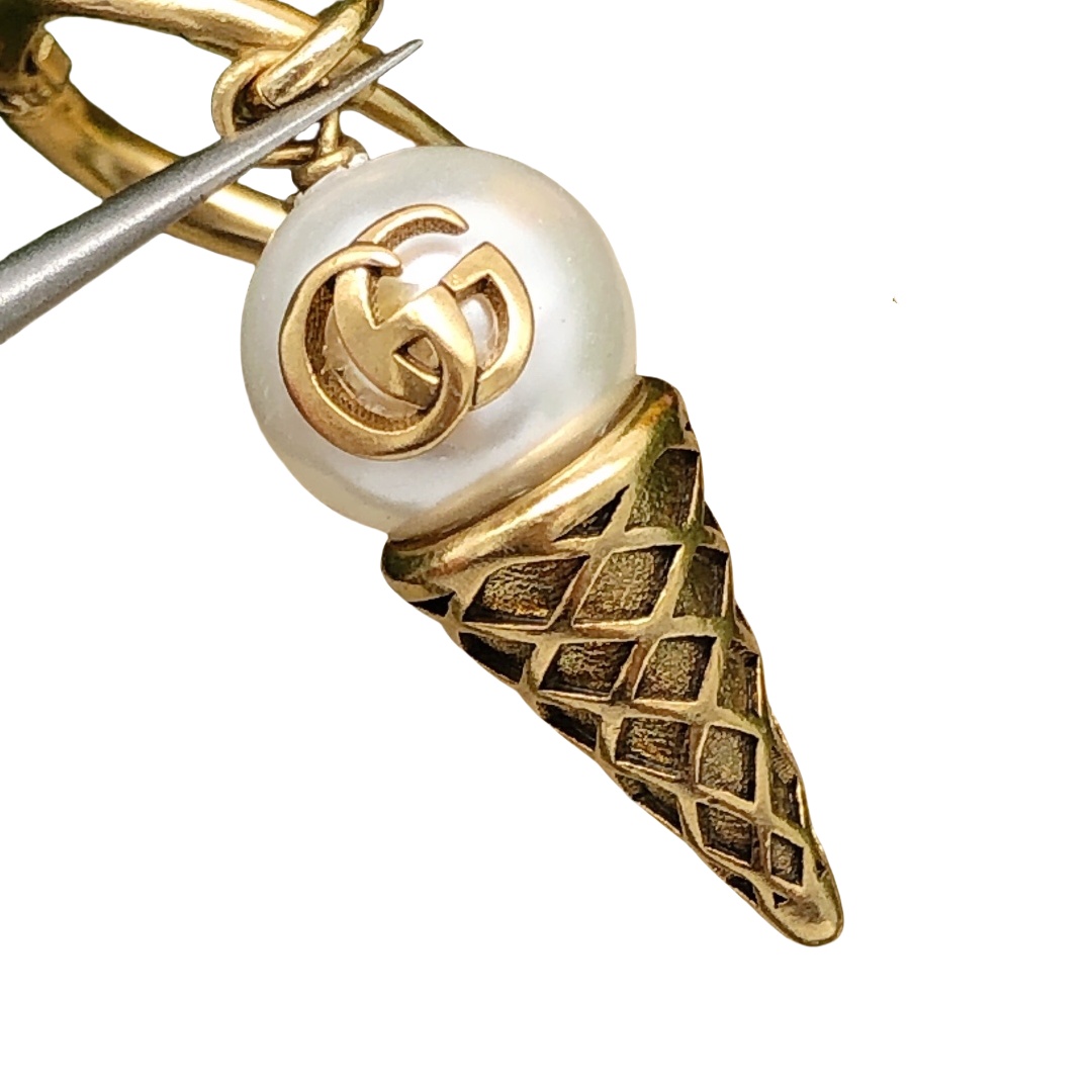GGE045 GG ice cream cone earrings - ccjewelryacc