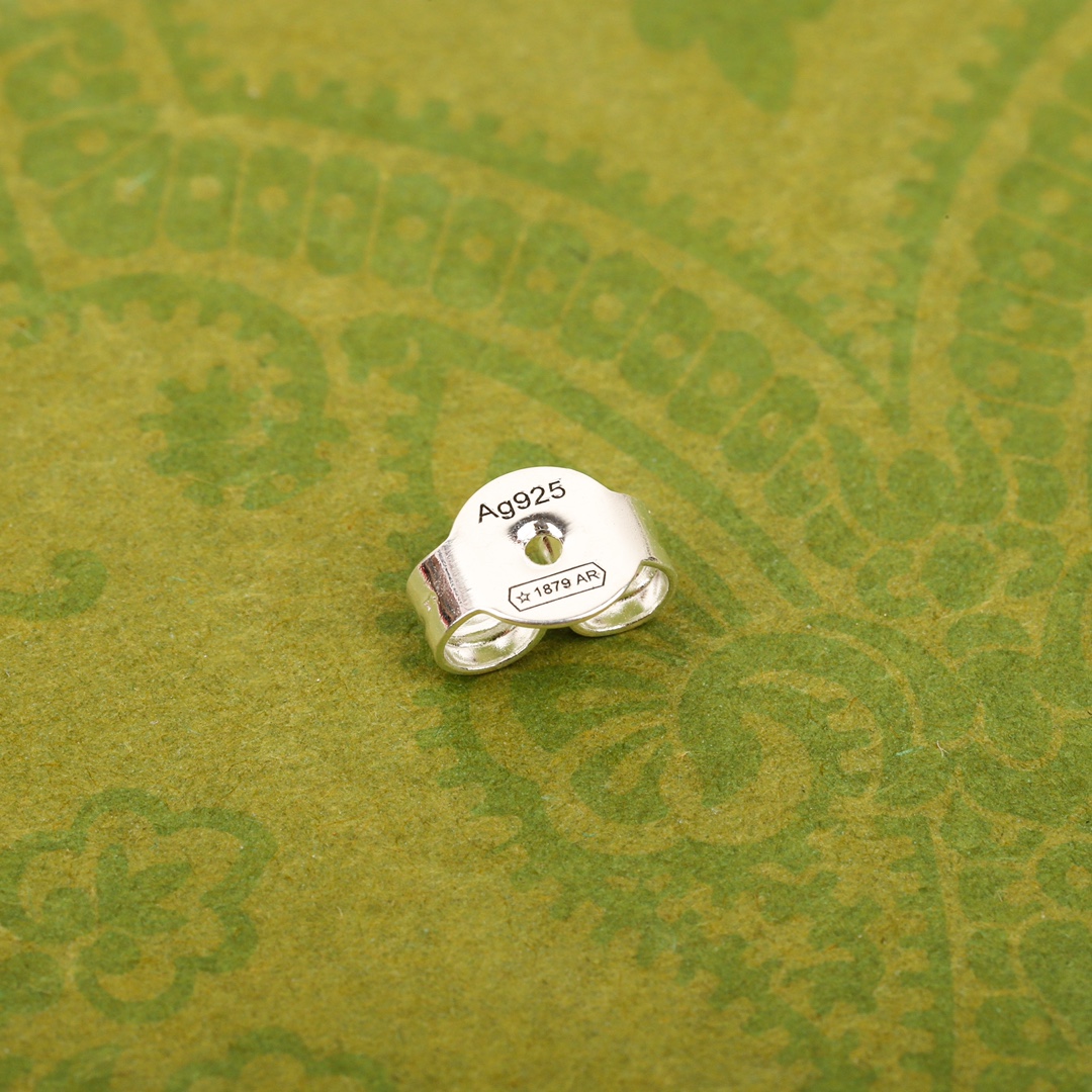 GGES001 S925 Sterling silver GG Logo stud earring - ccjewelryacc