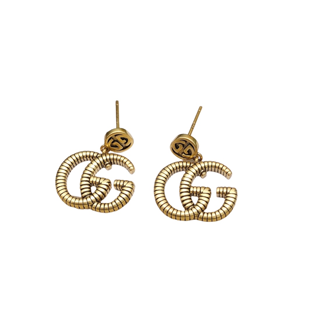 GGE046 GG Basic metal Drop Earrings - ccjewelryacc