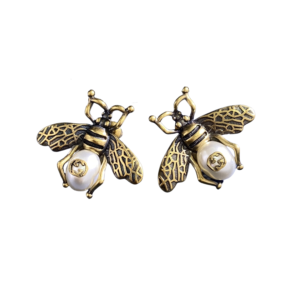GGE019 Vintage GG Bee earrings - ccjewelryacc