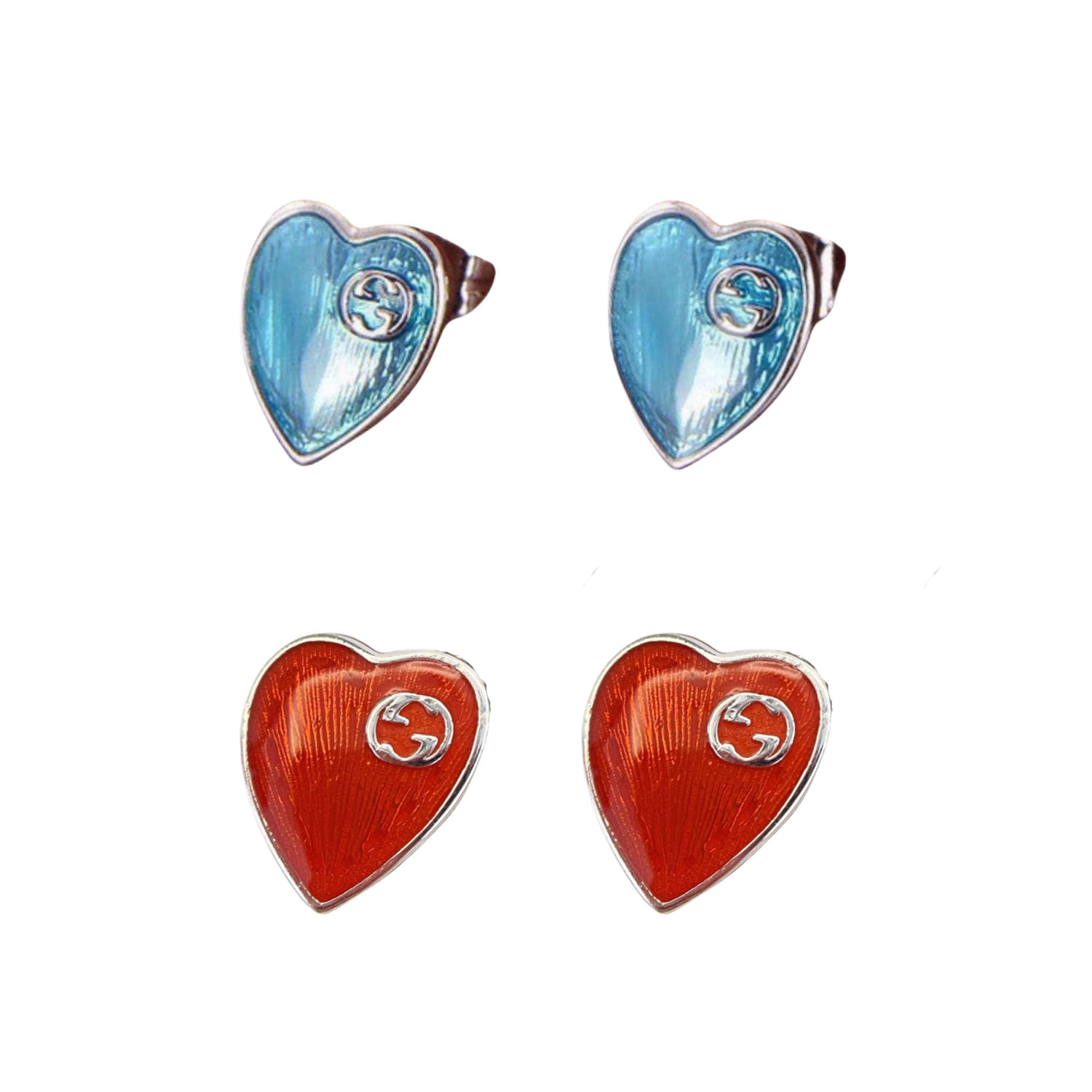 GGE026 GG Heart earring - ccjewelryacc