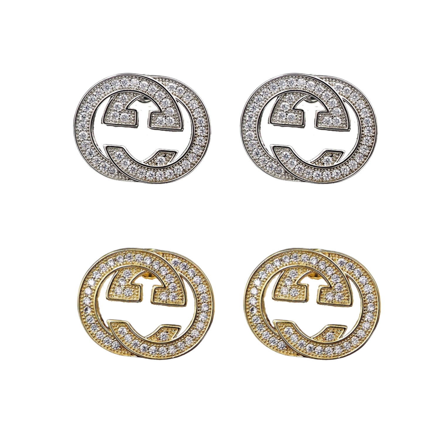 GGE034 GG Marmont crystal earrings - ccjewelryacc