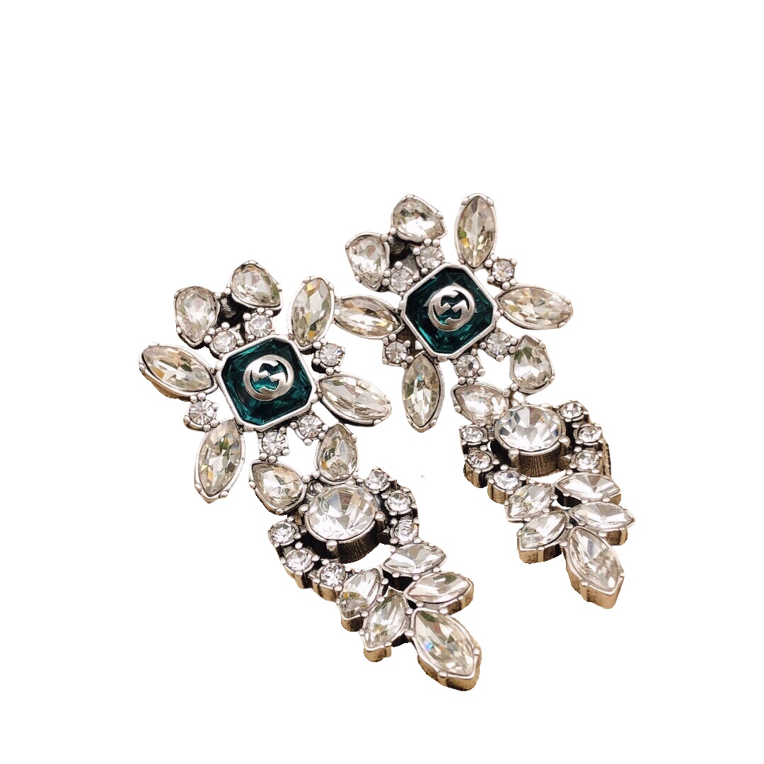 GGE041 GG Horseeye diamond stud earring - ccjewelryacc