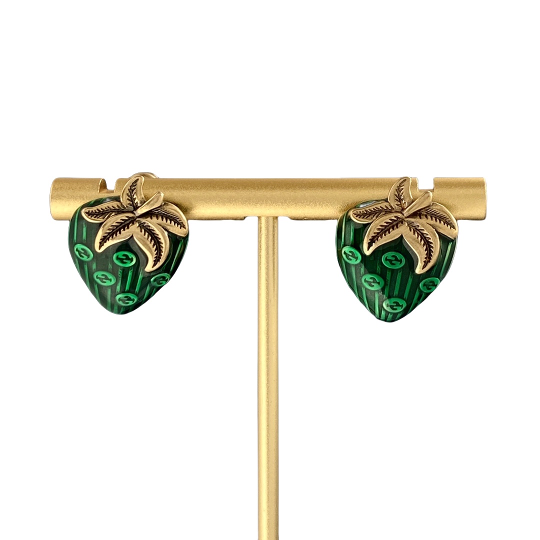 GGE031 GG strawberry earrings - ccjewelryacc