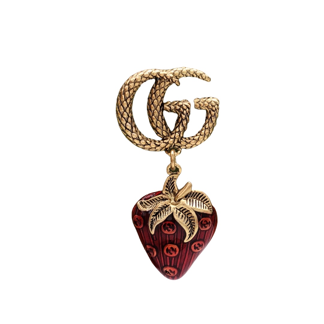 GGE031 GG strawberry earrings - ccjewelryacc
