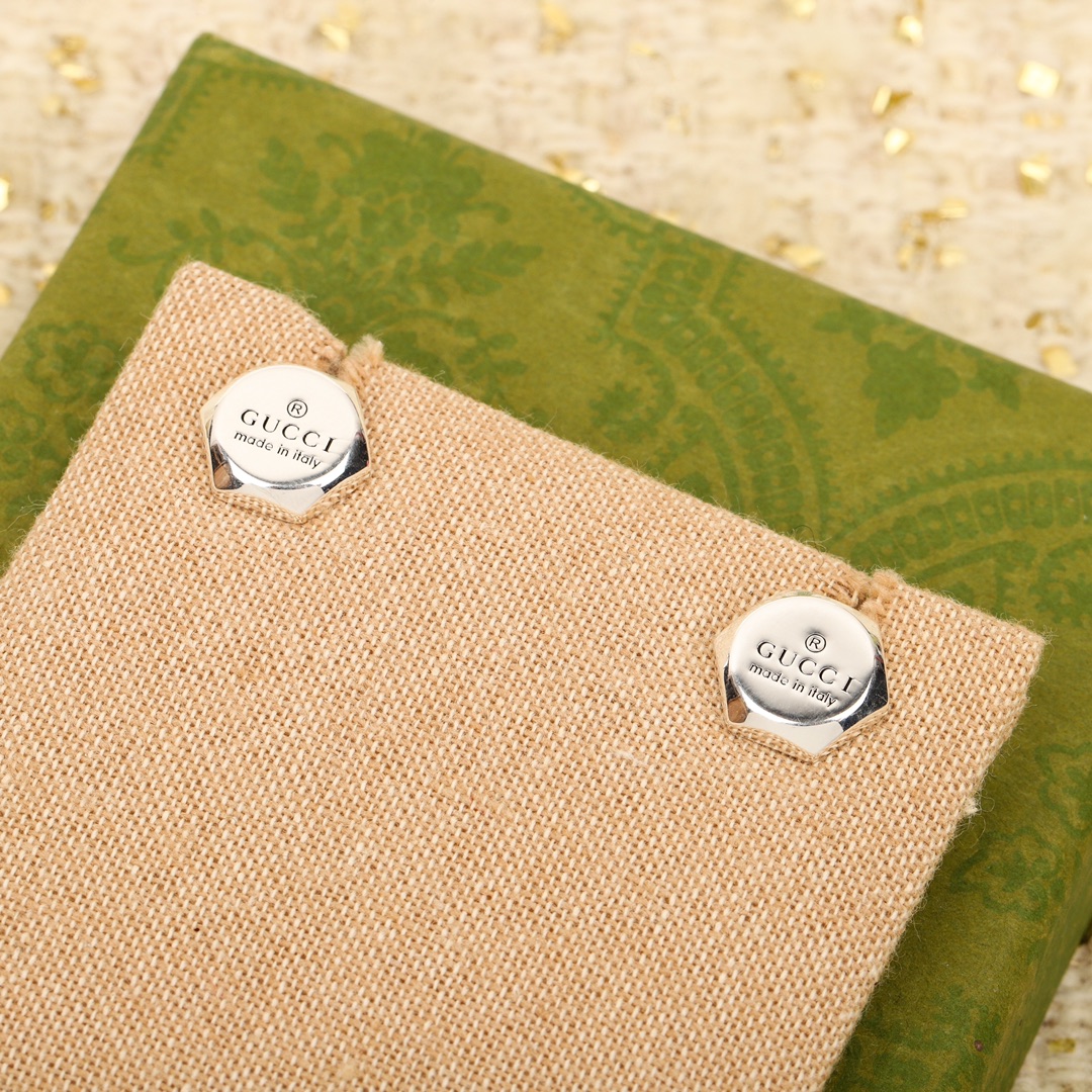 GGES001 S925 Sterling silver GG Logo stud earring - ccjewelryacc
