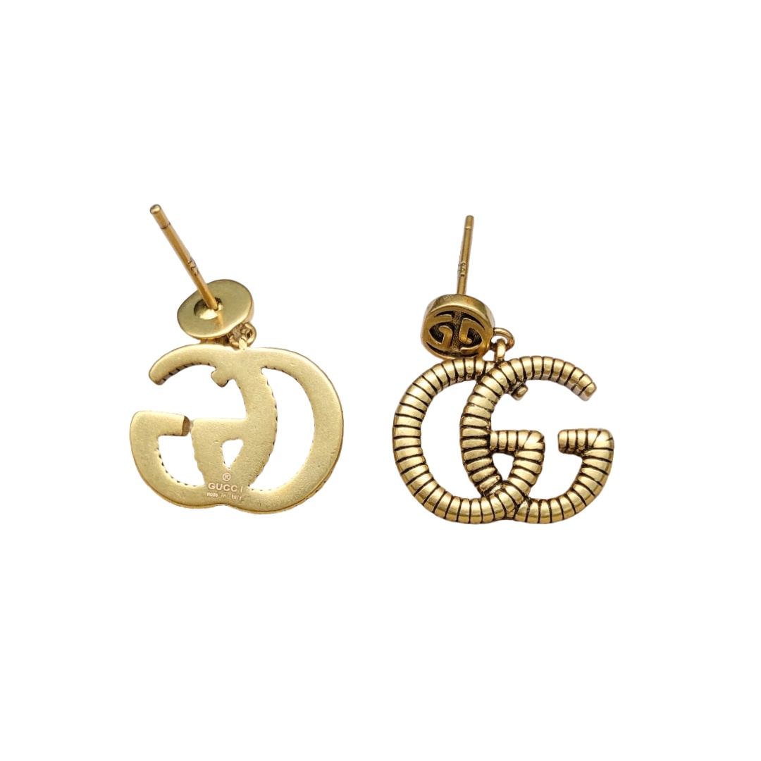 GGE046 GG Basic metal Drop Earrings - ccjewelryacc