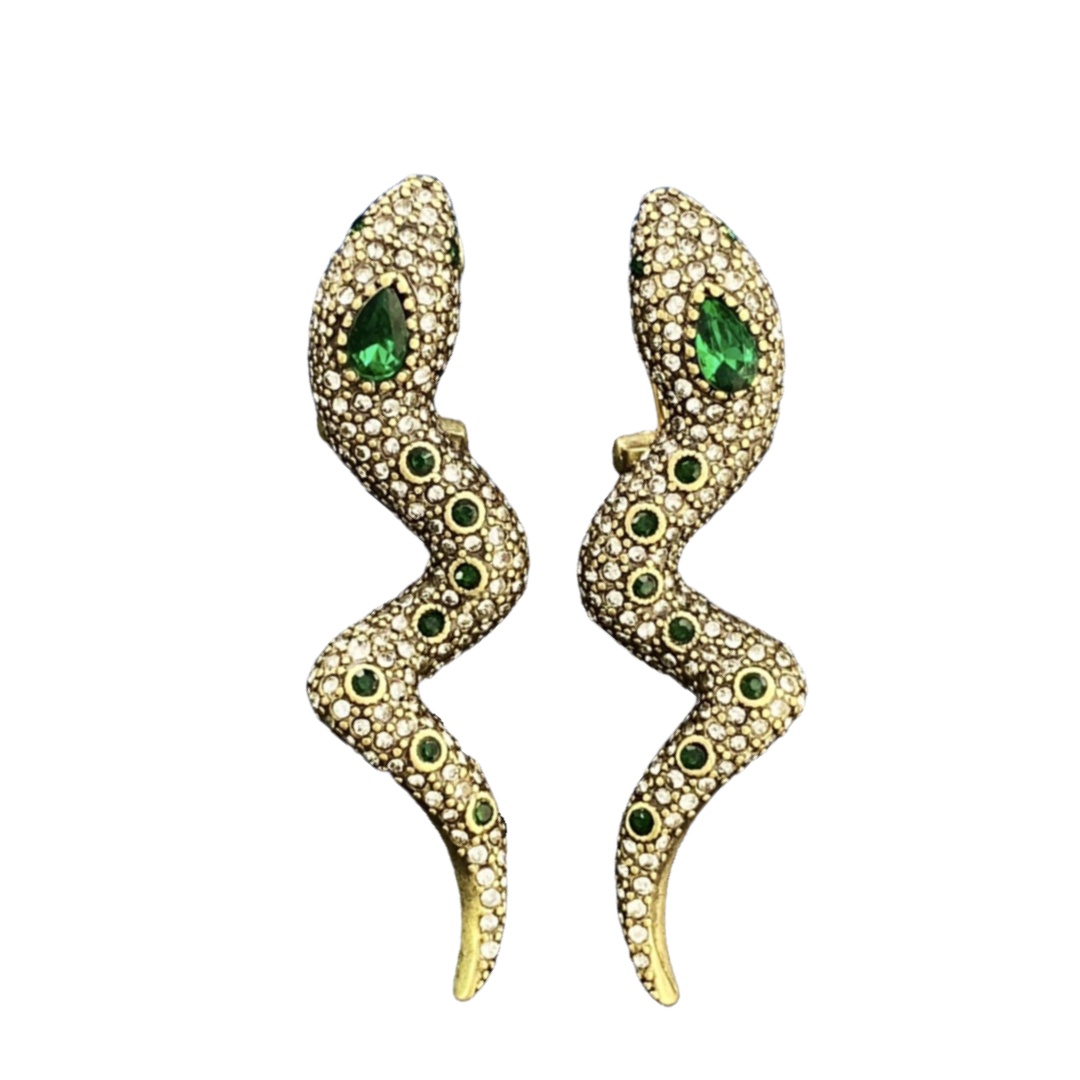 GGE050 Vintage GG snake clip earring - ccjewelryacc