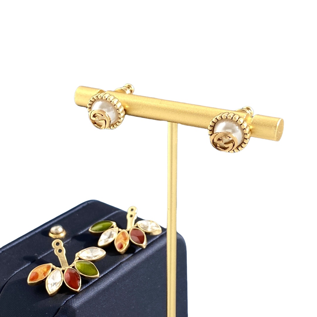 GGE003 GG logo stud earring - ccjewelryacc