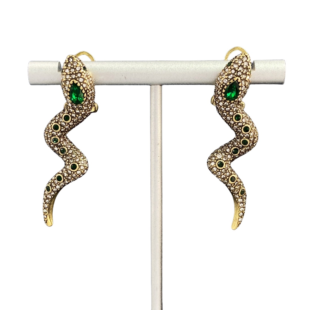 GGE050 Vintage GG snake clip earring - ccjewelryacc