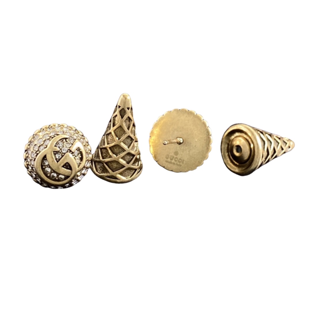 GGE045 GG ice cream cone earrings - ccjewelryacc