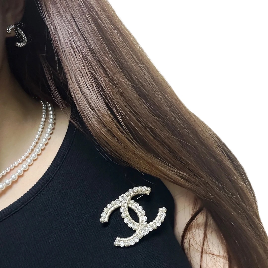 BCB070 CC brooch pines with heart crystal - ccjewelryacc