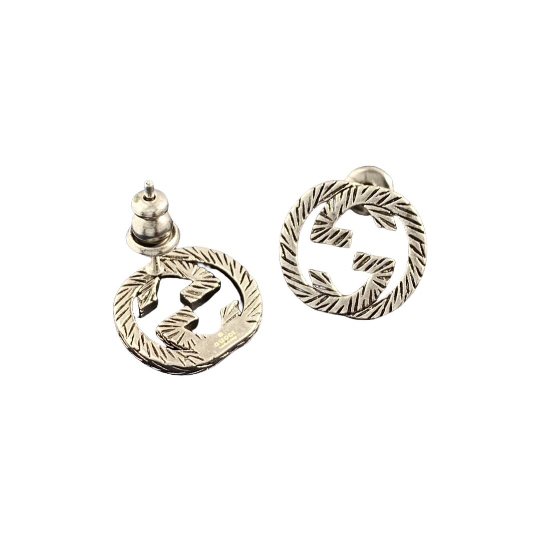 GGE095 Interlocking g earrings - ccjewelryacc