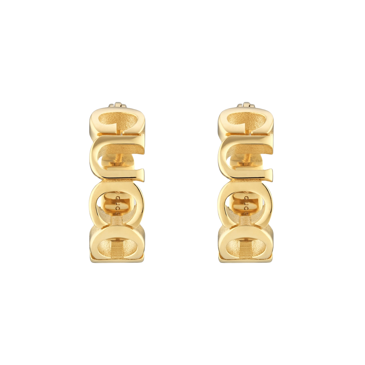 GGE097 GG letter hoop earrings - ccjewelryacc