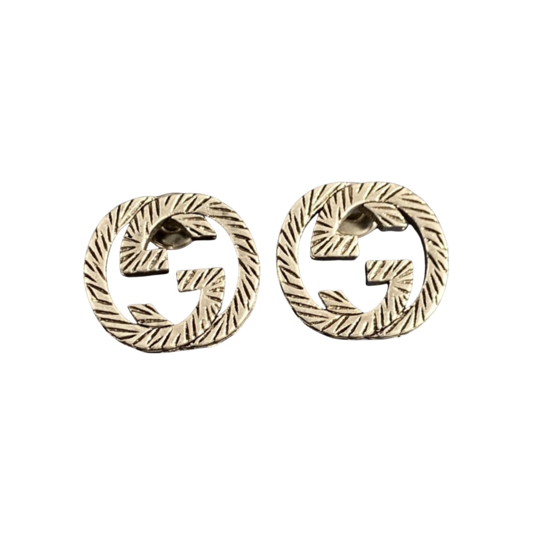GGE095 Interlocking g earrings - ccjewelryacc