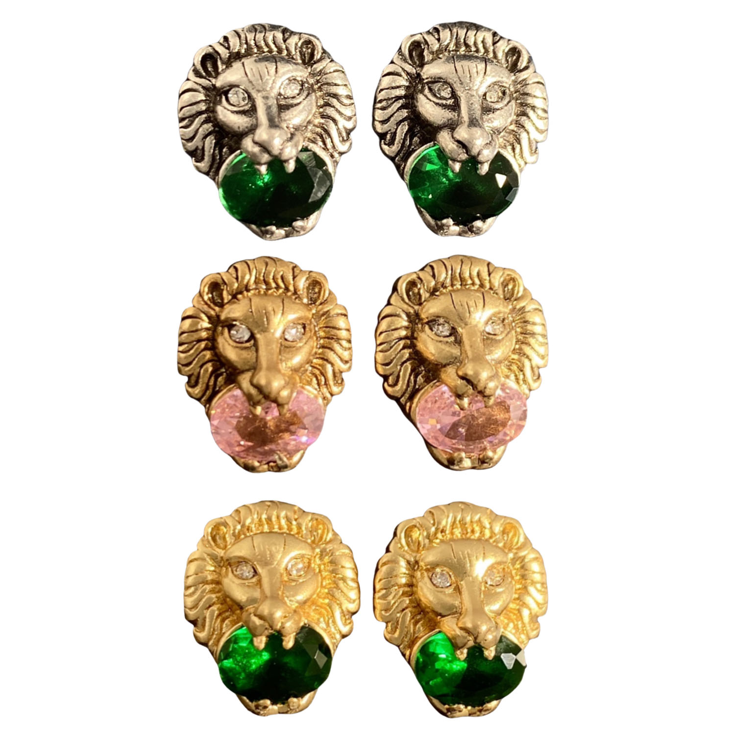 GGE100 GG Lion stud earring - ccjewelryacc