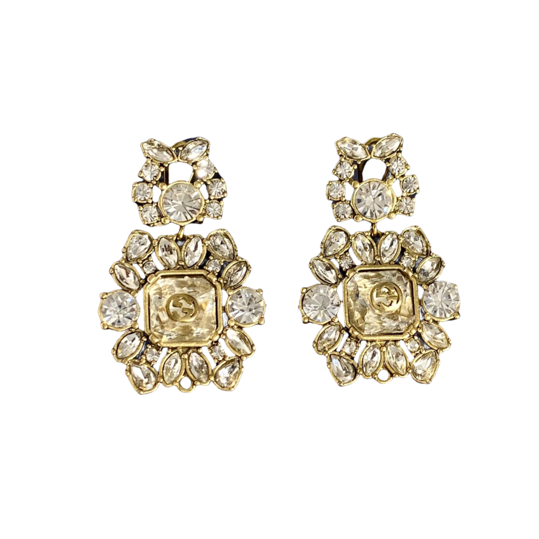GGE107 GG Vintage diamond earring clip - ccjewelryacc