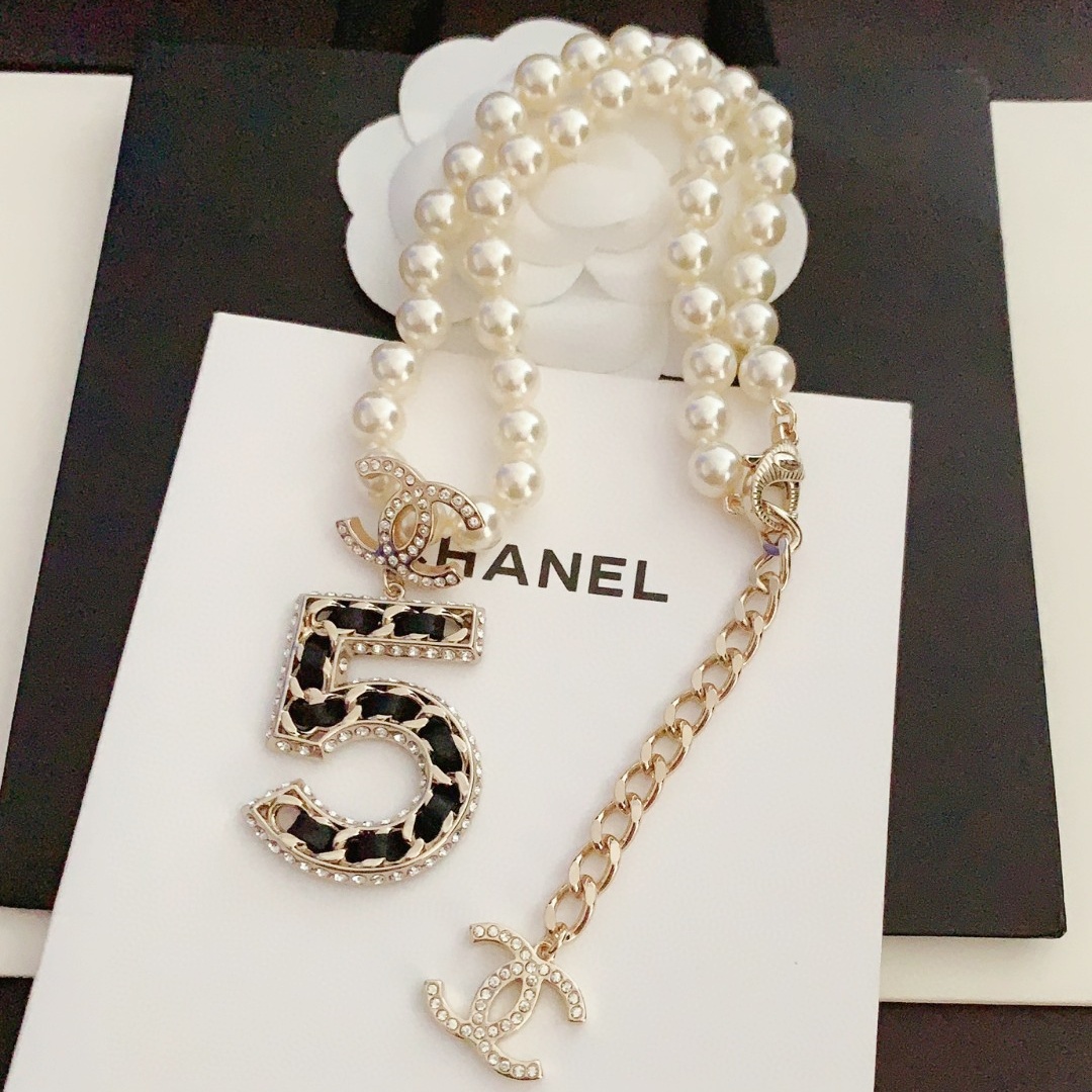 CCN013 Number 5 series cc jewelry set cc Stud earring, drop earring,cc Necklace, cc sweater chain, - ccjewelryacc