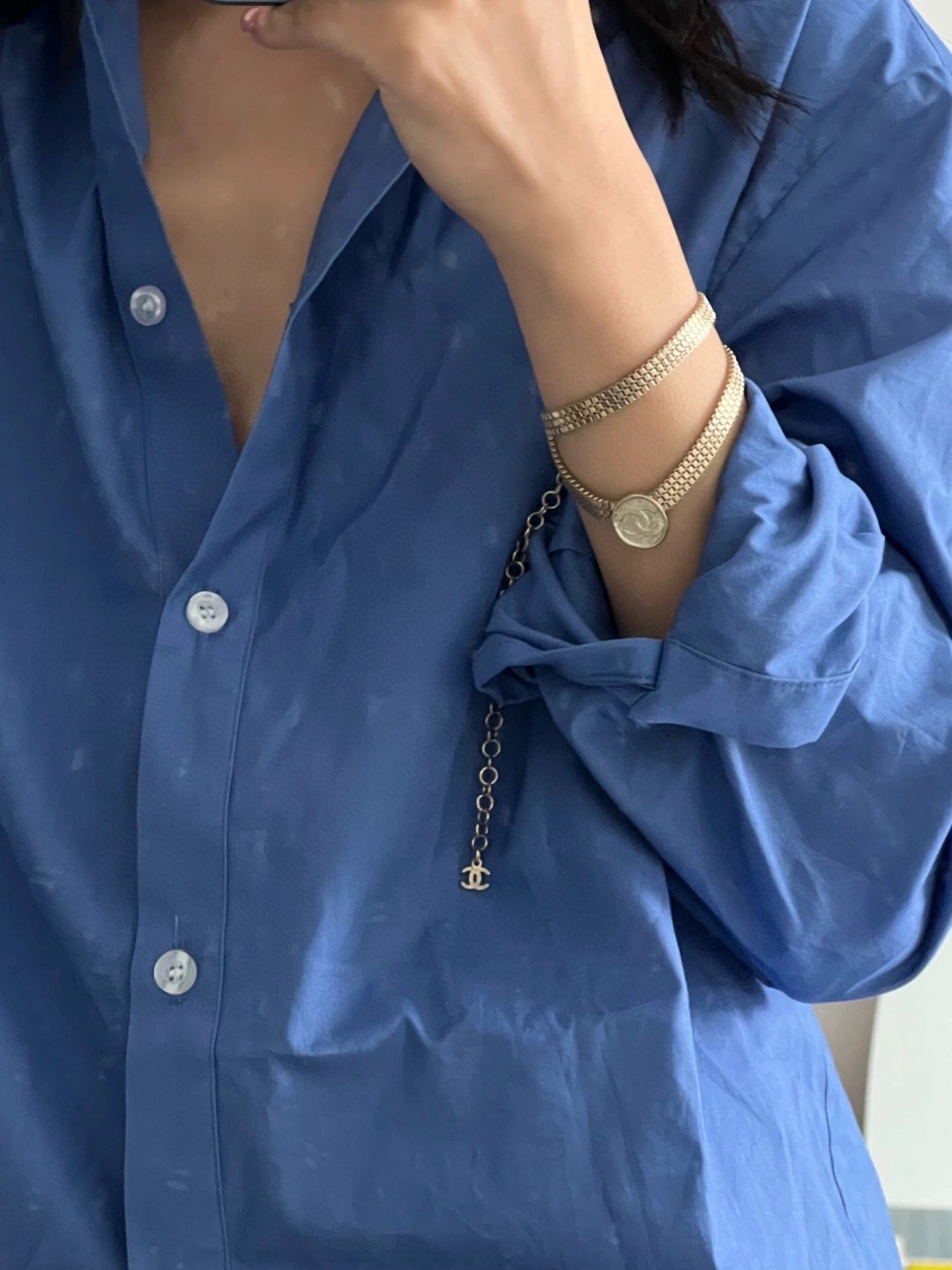 CCN162 Metal CC Choker necklace - ccjewelryacc