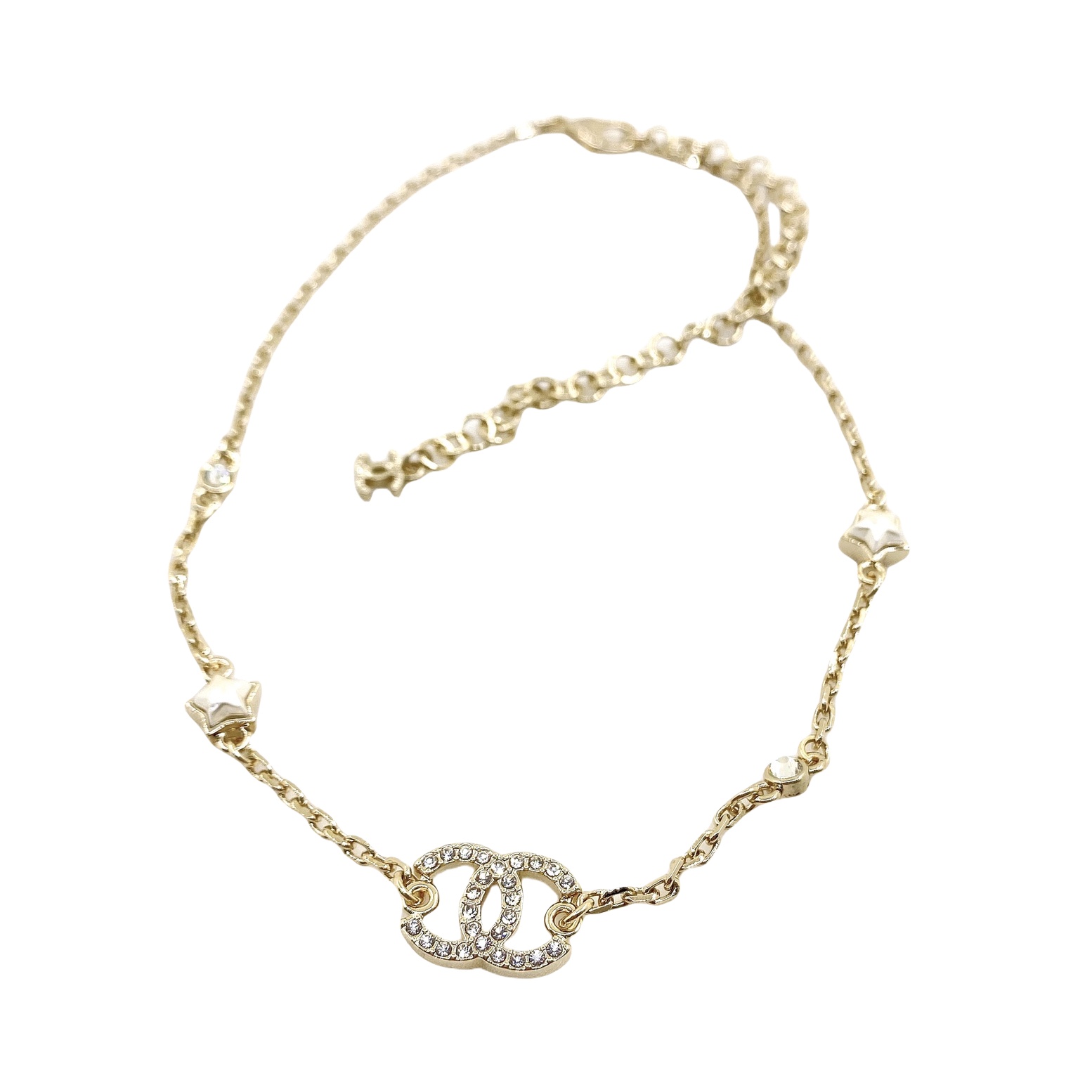 CCN236 24C Star CC Logo choker necklace - ccjewelryacc