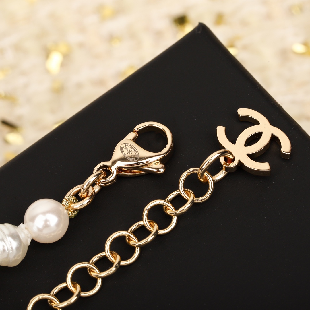 CCN566 24A Metiers d'Art collection Star pearl cc choker necklace - ccjewelryacc