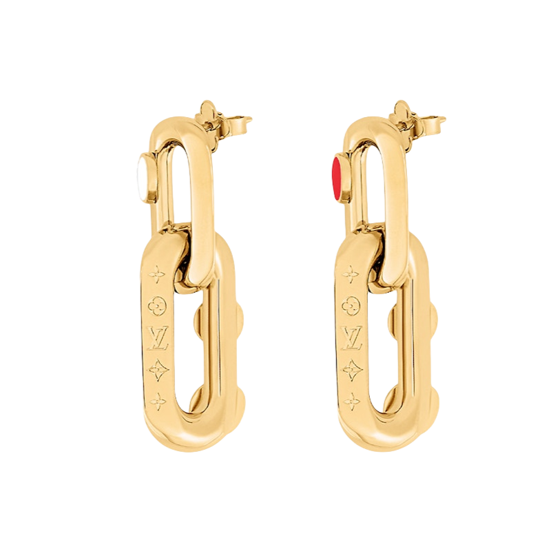 LVE051 Vuitton VL Edge Painted Dots Earrings - ccjewelryacc
