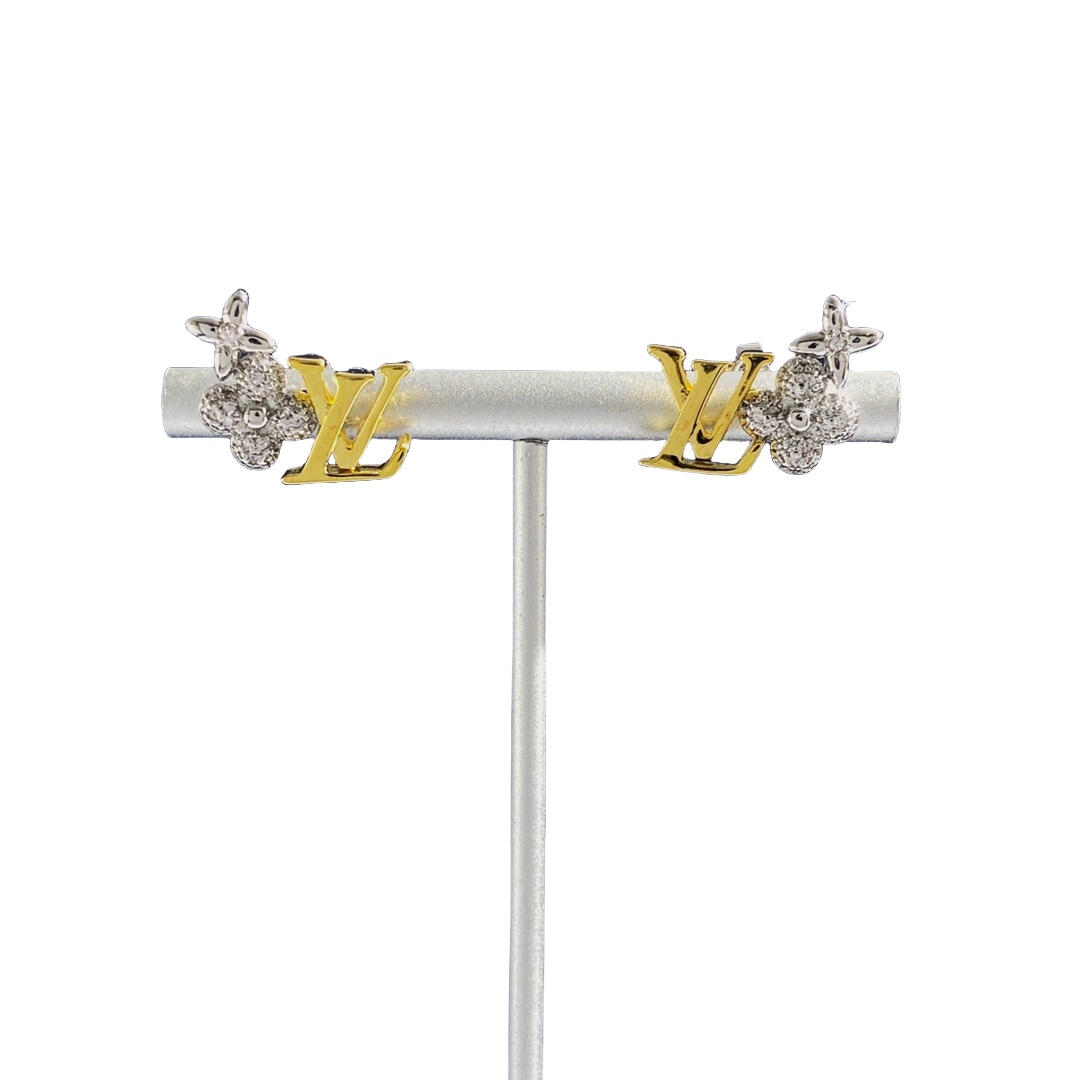 LVE012 Studs diamond earrings flat back earrings - ccjewelryacc