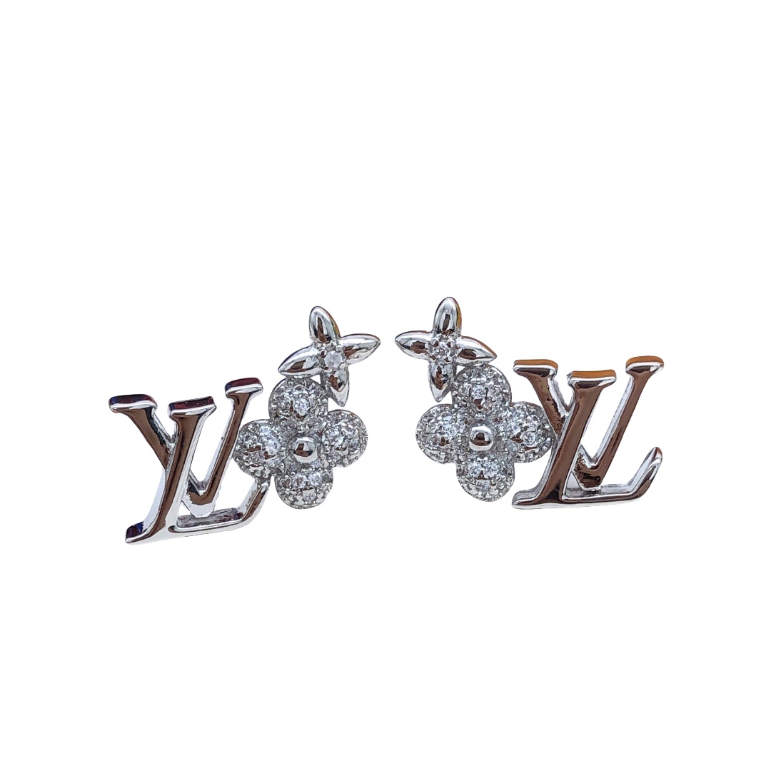 LVE012 Studs diamond earrings flat back earrings - ccjewelryacc