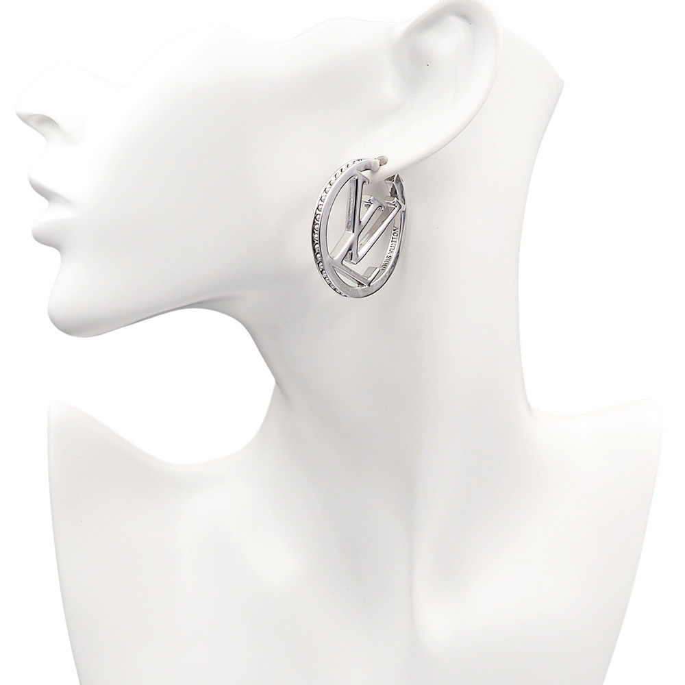 LVE061M 3.5mm Metal pearls hoop VL PM Earrings - ccjewelryacc