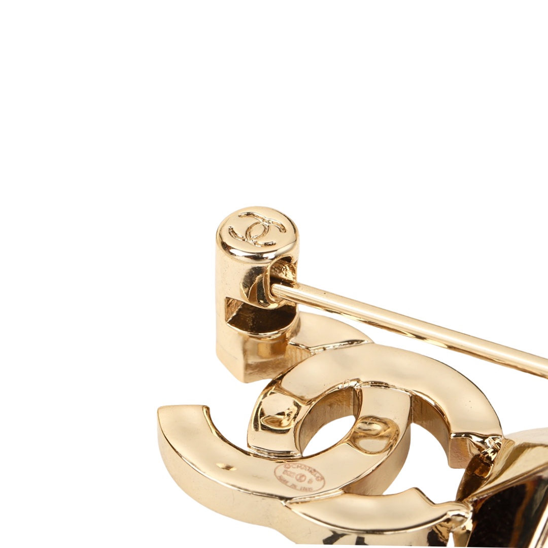 BCB195 Pink heart crystal and pearls COCO brooch Pin - ccjewelryacc