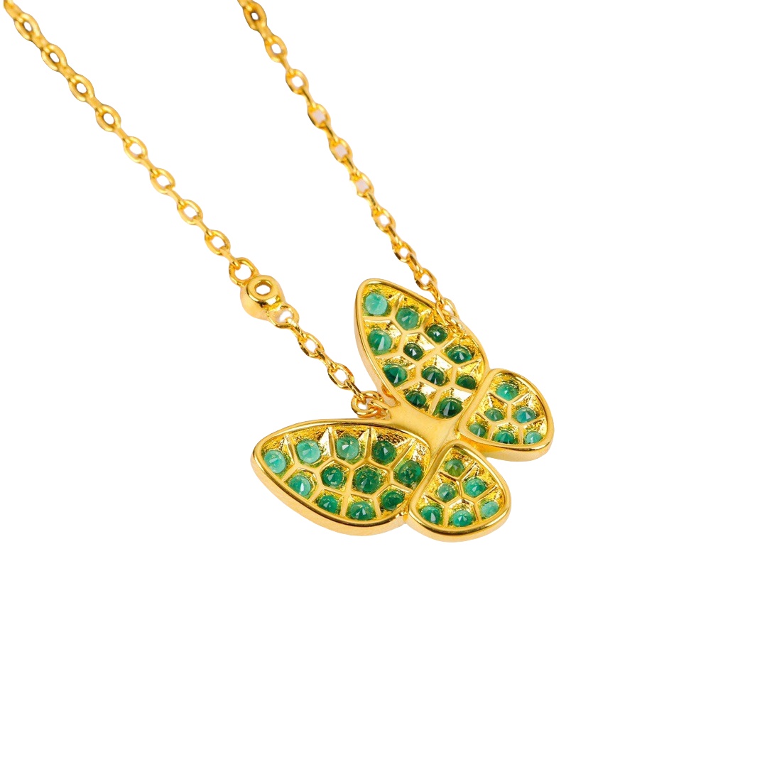 VCN046 Van cleef two butterfly necklace - ccjewelryacc