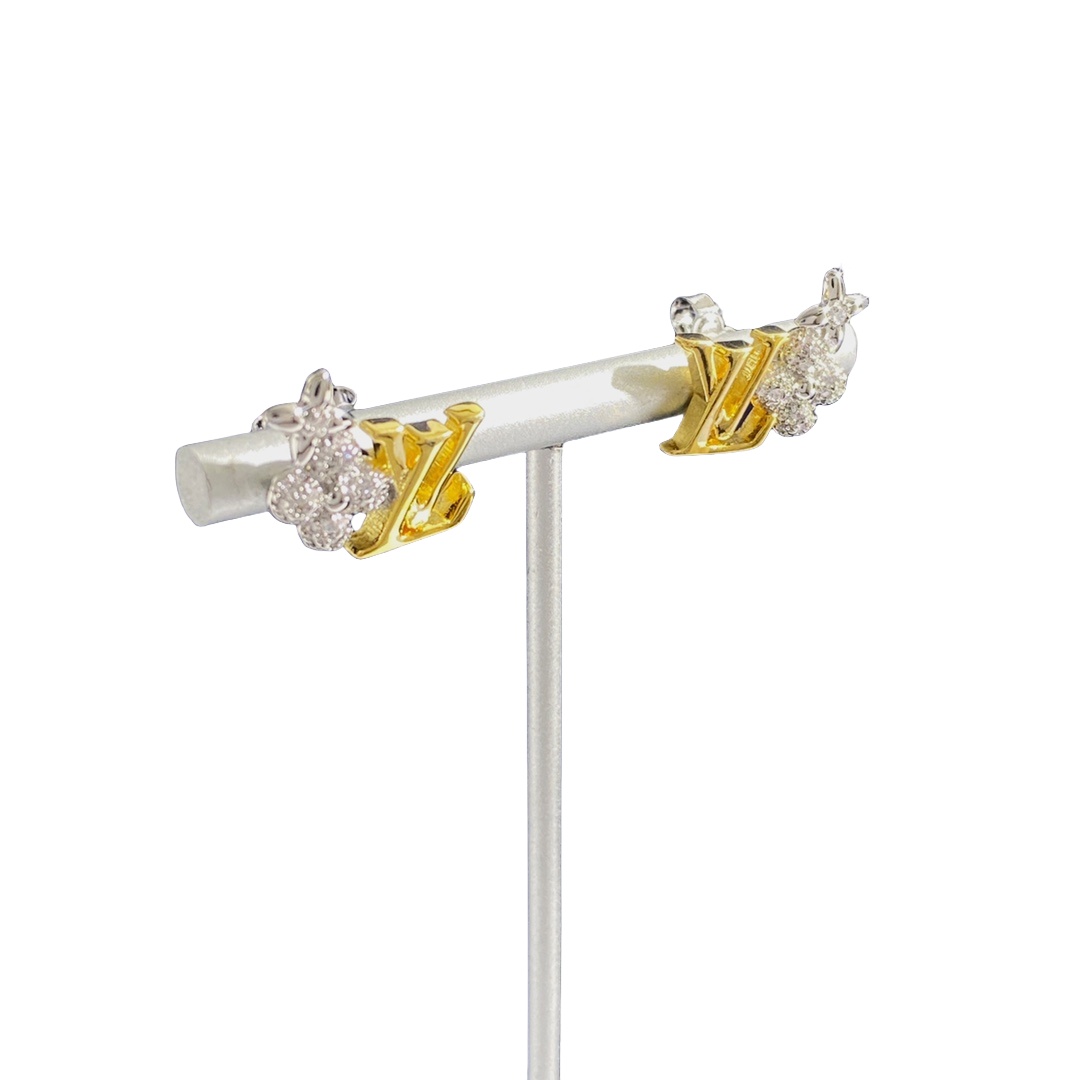 LVE012 Studs diamond earrings flat back earrings - ccjewelryacc